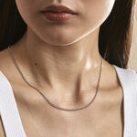 Cha&icirc;ne Capucin Or Blanc Maille Marine Plate - Chaines Femme | Histoire d&rsquo;Or