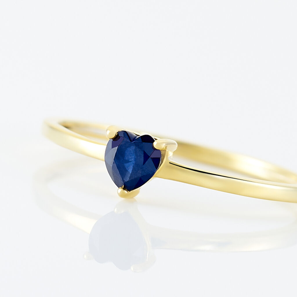 Bague Lissounia Or Jaune Saphir - Bagues solitaires Femme | Histoire d’Or