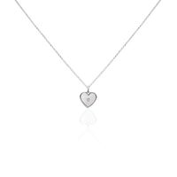 Collier Erina Argent Blanc Nacre Oxyde De Zirconium