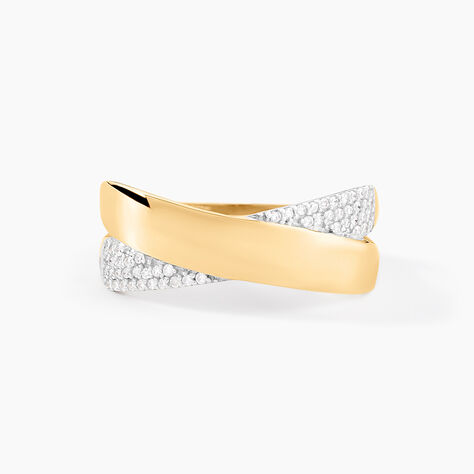 Bague Sakura Or Bicolore Diamant - Bagues avec pierre Femme | Histoire d’Or