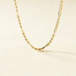 Cha&icirc;ne Cameo Maille Alternee 1/3 Or Jaune - Chaines Femme | Histoire d&rsquo;Or