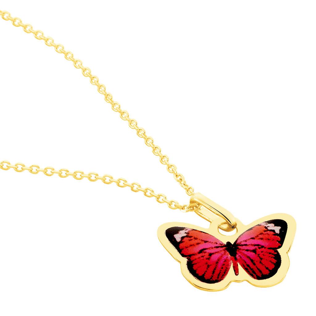 Collier Sulivia Papillon Or Jaune - Colliers Enfant | Histoire d’Or