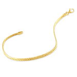 Bracelet Izel Maille Anglaise Or Jaune - Bracelets cha&icirc;ne Femme | Histoire d&rsquo;Or