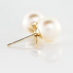 Boucles D'oreilles Puces Suki Or Jaune Perle De Culture - Clous d'oreilles Femme | Histoire d&rsquo;Or