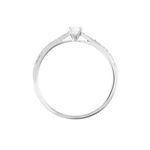 Bague Solitaire Hemera Or Blanc Diamant - Bagues solitaires Femme | Histoire d&rsquo;Or