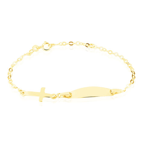 Bracelet Identité Gaspardine Maille Forçat Or Jaune - Bracelets Communion Enfant | Histoire d’Or