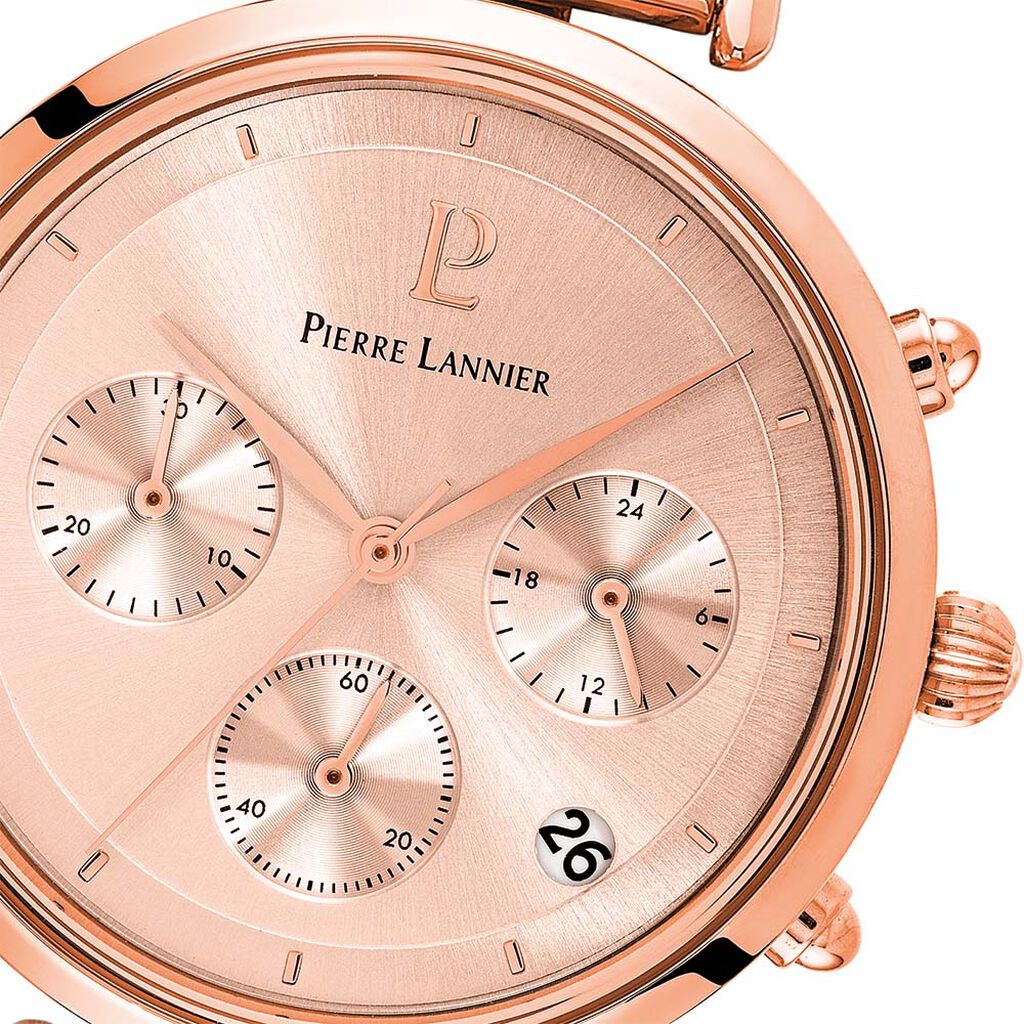 Montre Pierre Lannier Lutecia Rose - Montres Femme | Histoire d&rsquo;Or
