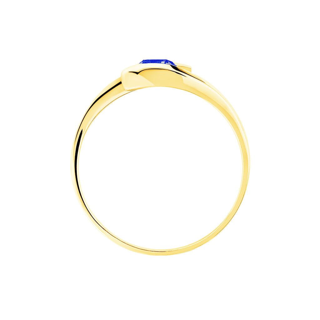 Bague Tiphaine Or Jaune Saphir - Bagues solitaires Femme | Histoire d’Or