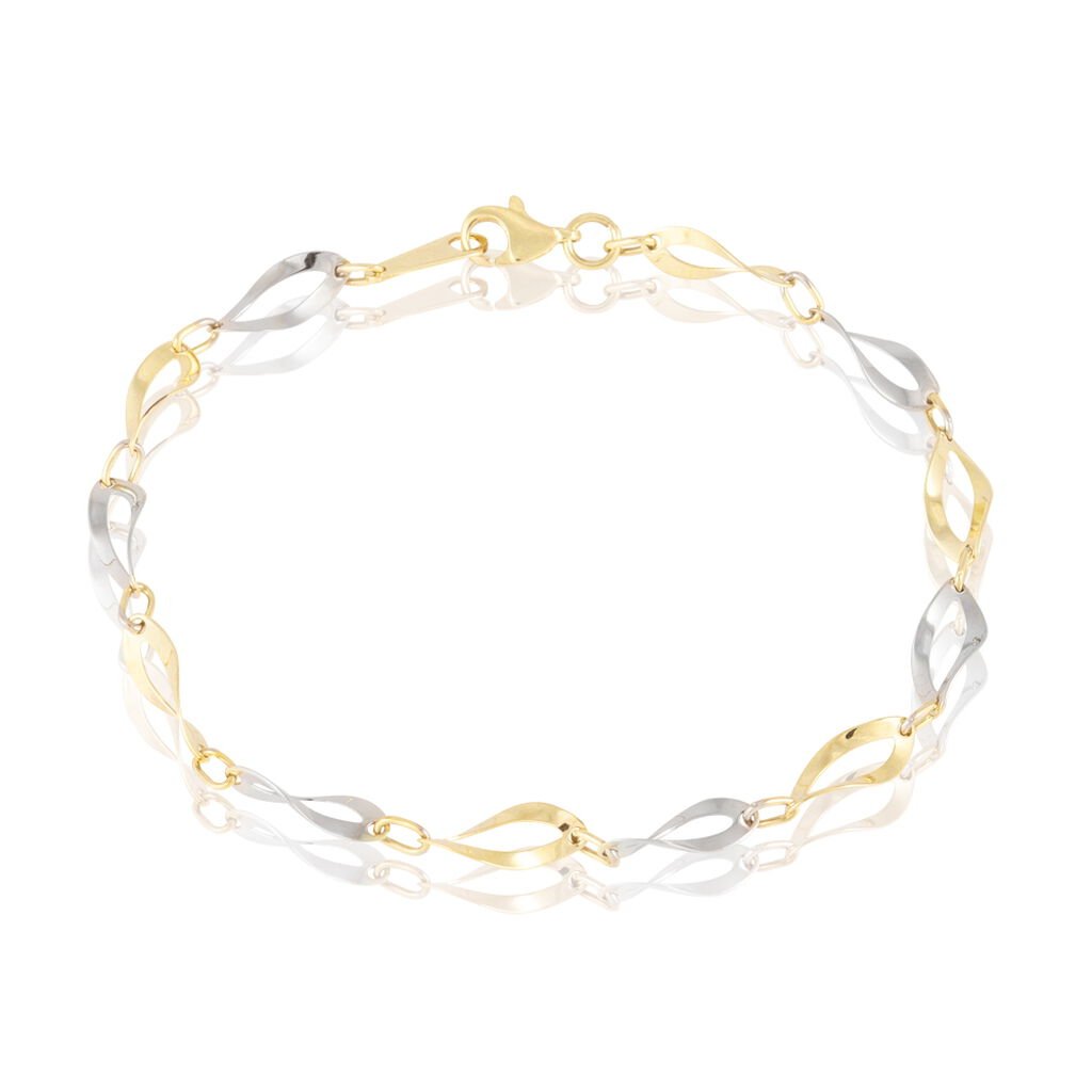 Bracelet Alejo Maille Fantaisie Or Bicolore - Bracelets Femme | Histoire d’Or