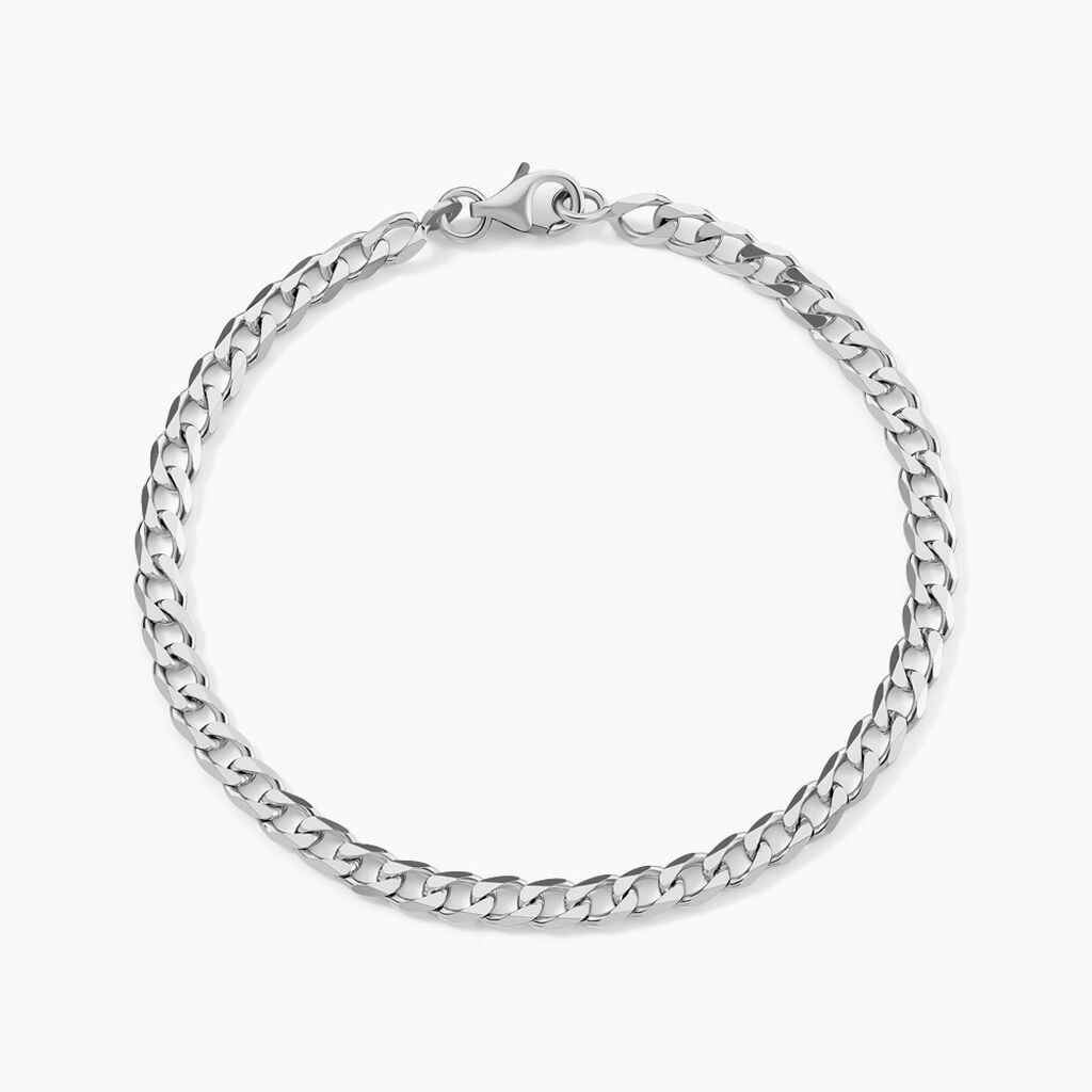 Bracelet Maille Argent Casper - Bracelets cha&icirc;ne Homme | Histoire d&rsquo;Or