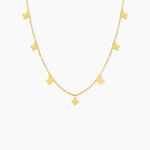 Collier Eva Acier Jaune - Bijoux sans pierre Femme | Histoire d&rsquo;Or