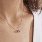 Collier Solitaire Argent Blanc Rio Santa Teresa Oxyde De Zirconium - Colliers fantaisie Femme | Histoire d&rsquo;Or