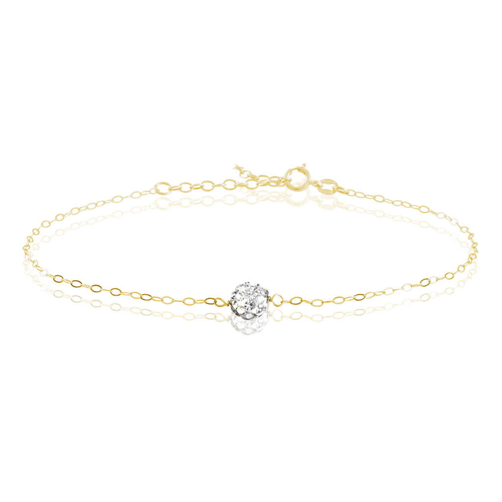 Bracelet Elyanah Or Jaune Strass - Bracelets Femme | Histoire d’Or