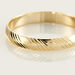 Alliance Hercule Striee Demi Jonc Classique Or Jaune - Alliances Famille | Histoire d’Or