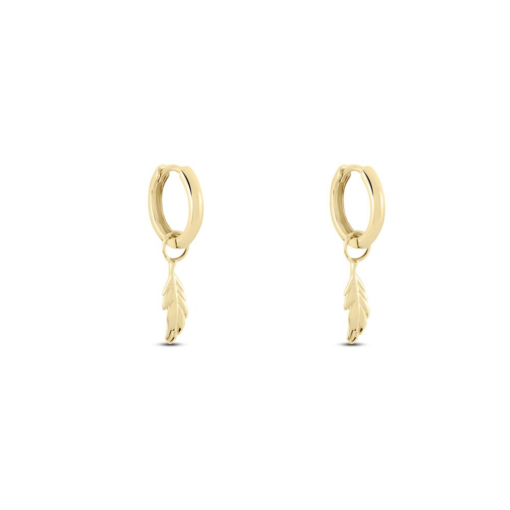 Créoles Meira Plaqué Or Jaune - Boucles d'oreilles créoles Femme | Histoire d’Or