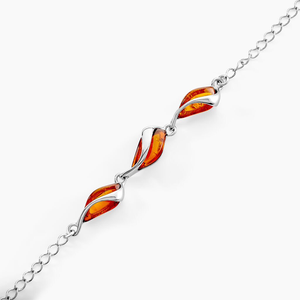 Bracelet Argent Blanc Eve-liseae Ambre - Bracelets Femme | Histoire d’Or