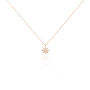 Collier Sarida Argent Rose Oxyde De Zirconium