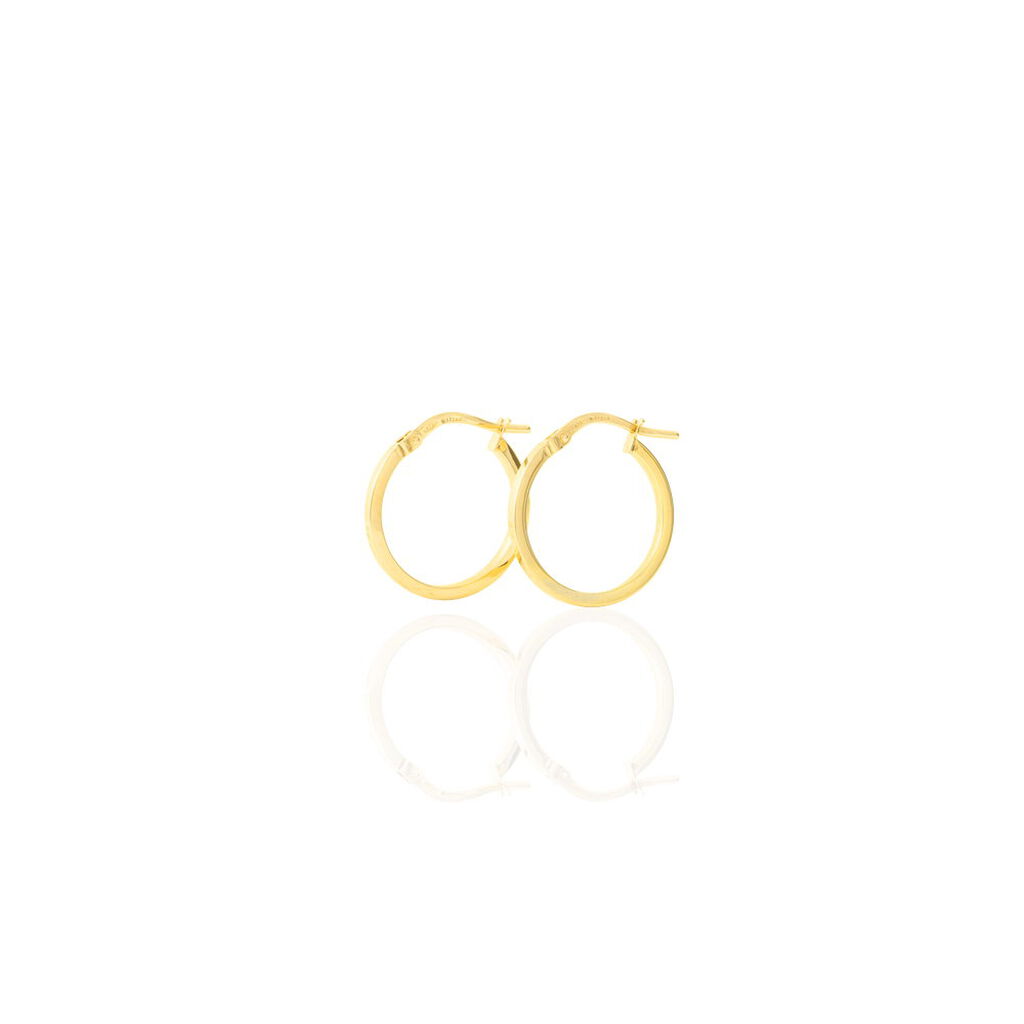 Créoles Thyrza Or Jaune - Boucles d'oreilles créoles Femme | Histoire d’Or