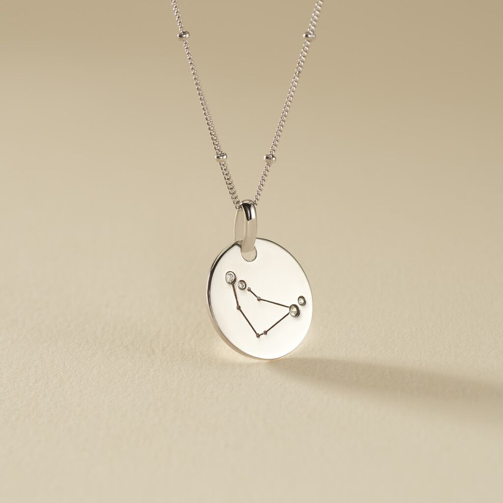 Collier Astr Argent Oxydes De Zirconium - Colliers Zodiaque Femme | Histoire d&rsquo;Or