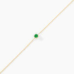 Bracelet Or Jaune Onora Emeraude - Bracelets Femme | Histoire d&rsquo;Or