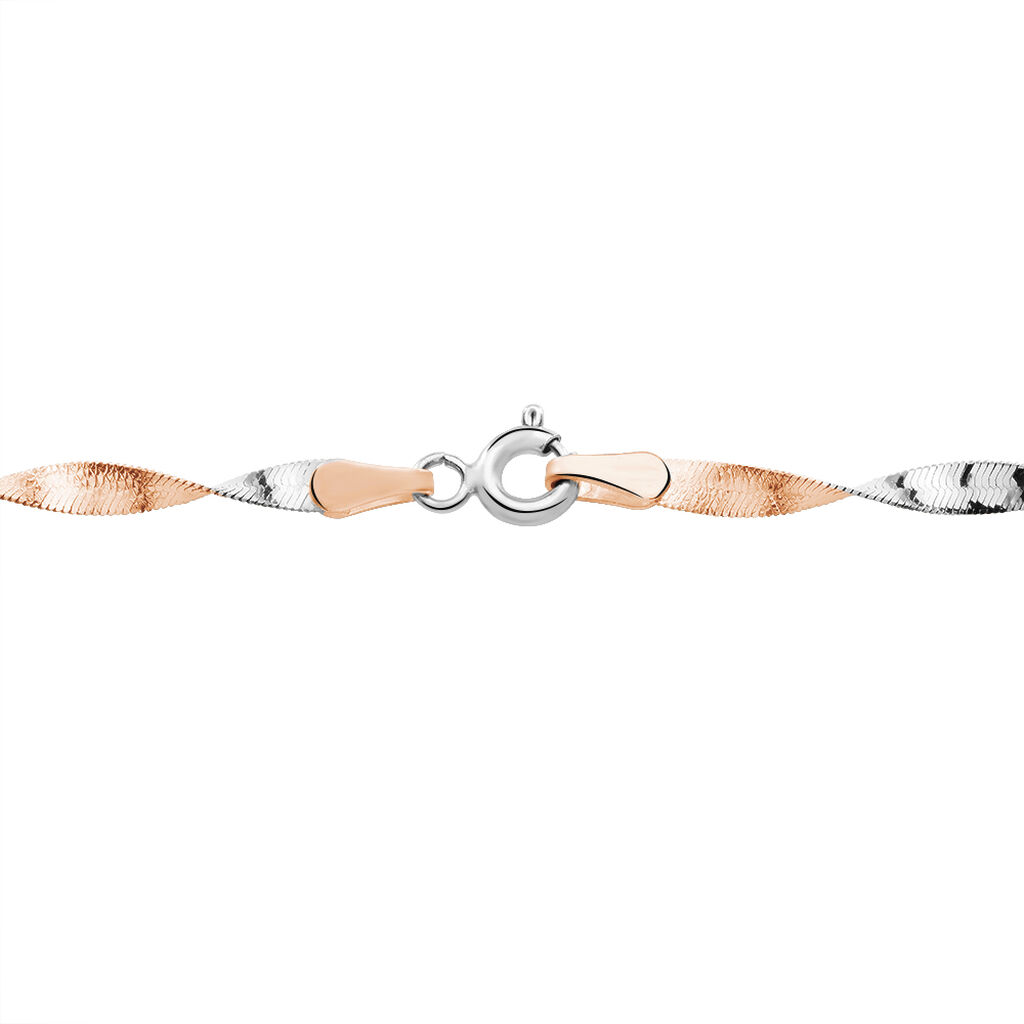 Collier Izar Torsadee Or Bicolore - Chaines Femme | Histoire d&rsquo;Or
