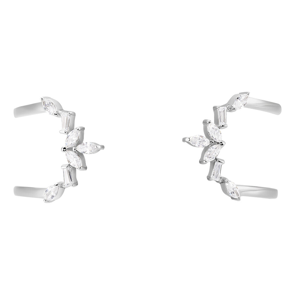 Bracelet Jonc Mahely Argent Blanc Oxyde De Zirconium - Bracelets joncs Femme | Histoire d’Or
