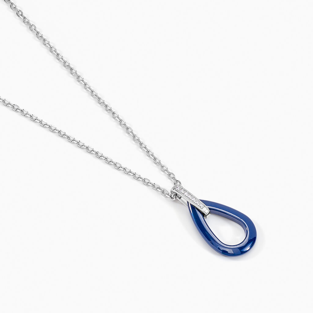 Collier Peer Argent Blanc Oxyde De Zirconium - Colliers fantaisie Femme | Histoire d’Or