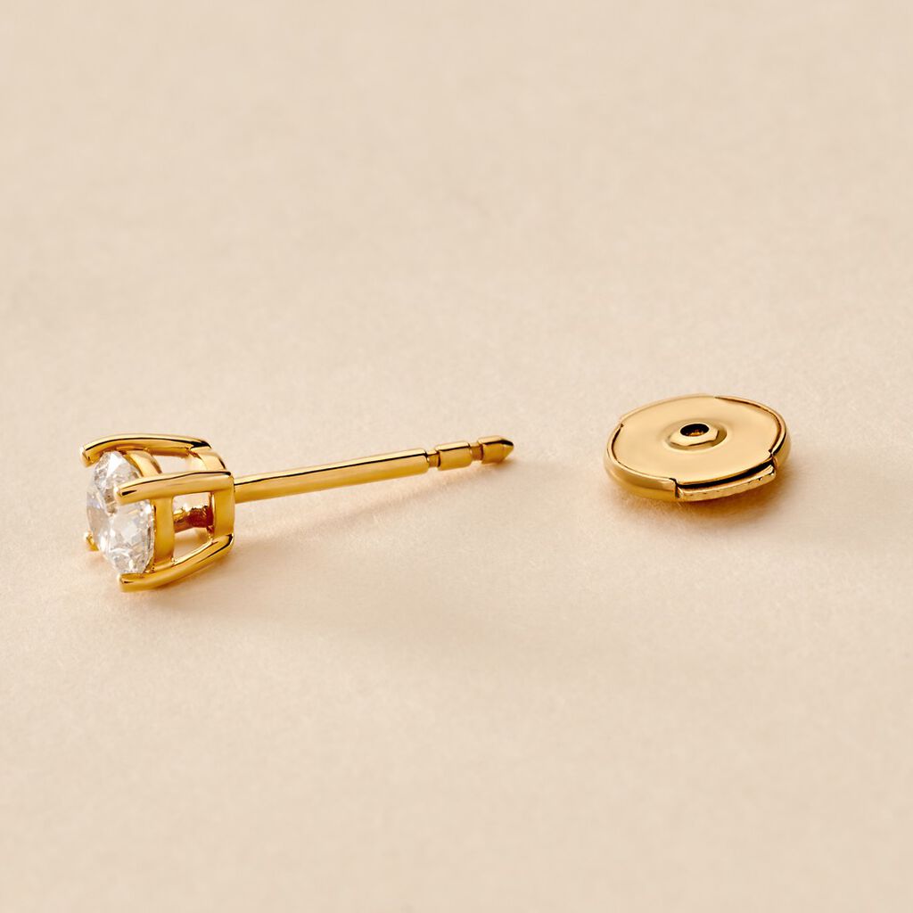 Fermoir Boucle D'oreille Securite Or Jaune - Id&eacute;es cadeaux Famille | Histoire d&rsquo;Or