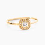 Bague 1986 Or Jaune Diamant - Bagues solitaires Femme | Histoire d&rsquo;Or