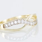 Bague Mounira Or Jaune Oxyde De Zirconium - Bagues avec pierre Femme | Histoire d&rsquo;Or