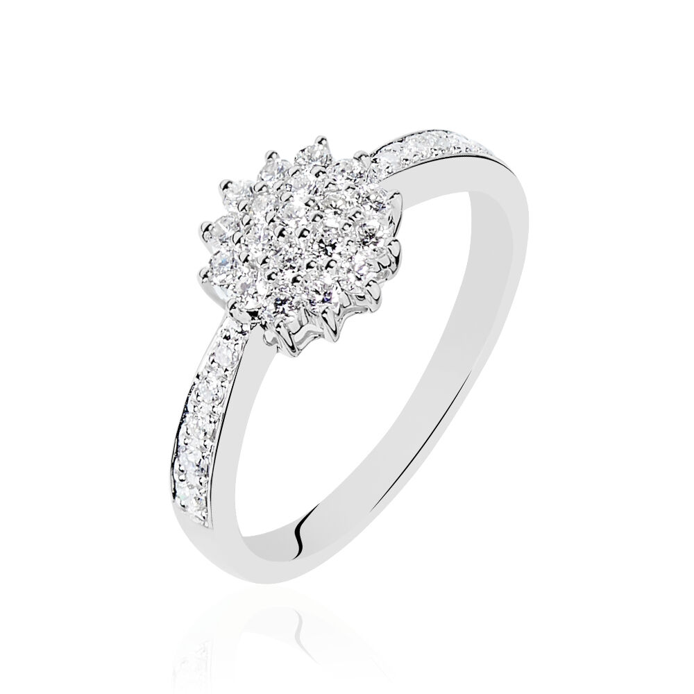 bague de fiancaille or blanc