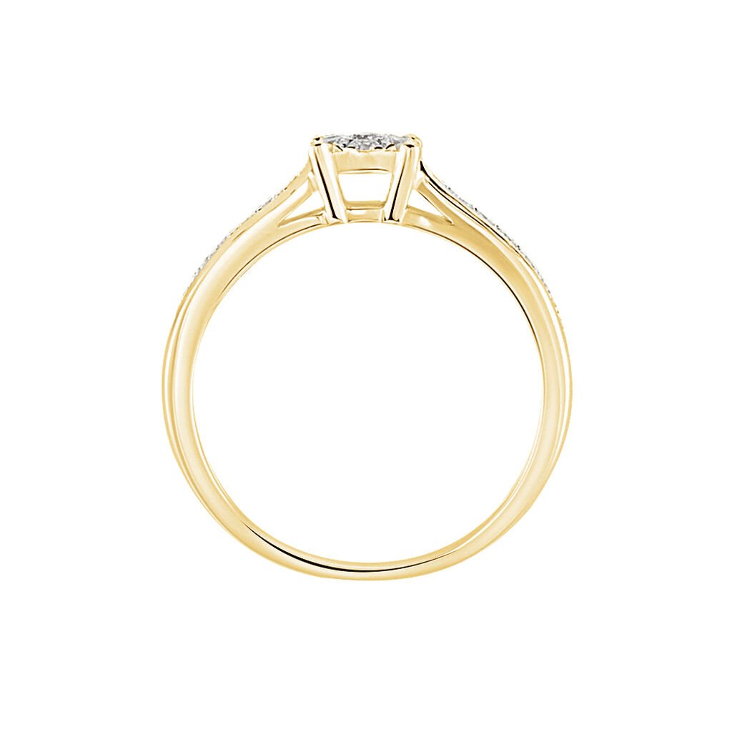 Bague Or Jaune Multi Pierres Diamants - Bagues avec pierre Femme | Histoire d’Or