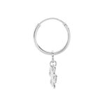 Cr&eacute;ole Unitaire Argent Magnus - Piercings d'oreilles Femme | Histoire d&rsquo;Or