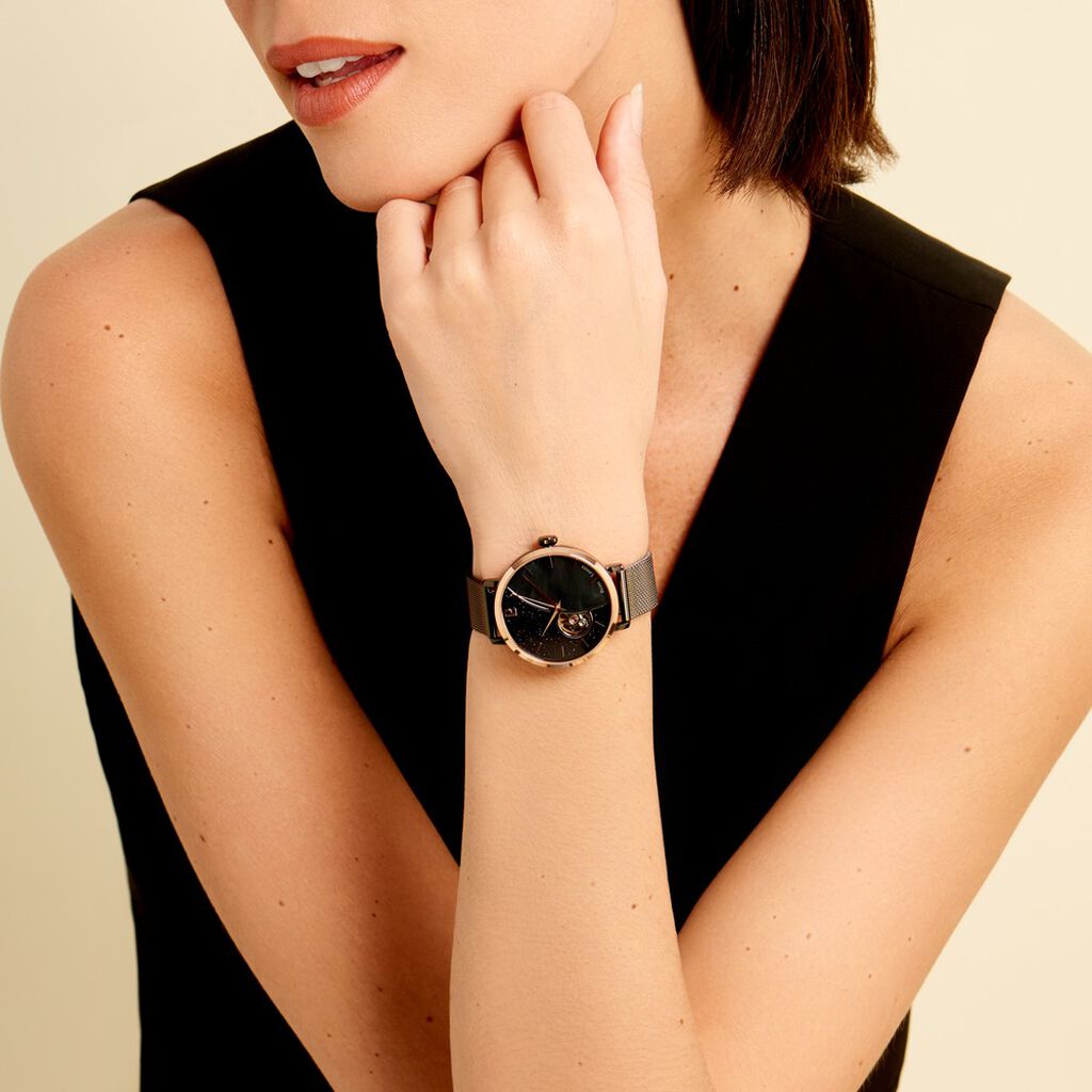 Montre Pierre Lannier Celeste Noir - Montres Femme | Histoire d’Or