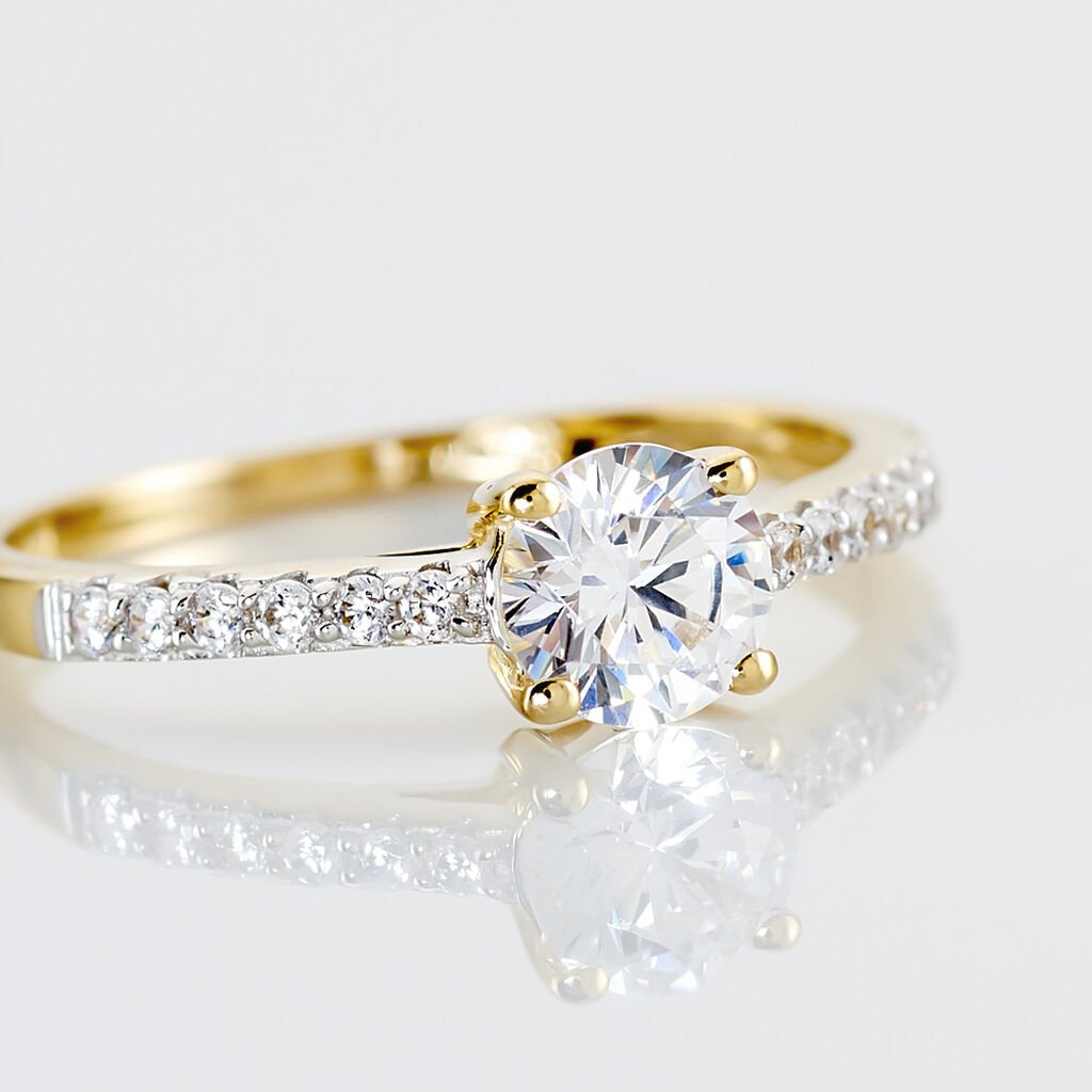 Bague Manon Or Jaune Oxyde De Zirconium - Bagues solitaires Femme | Histoire d’Or
