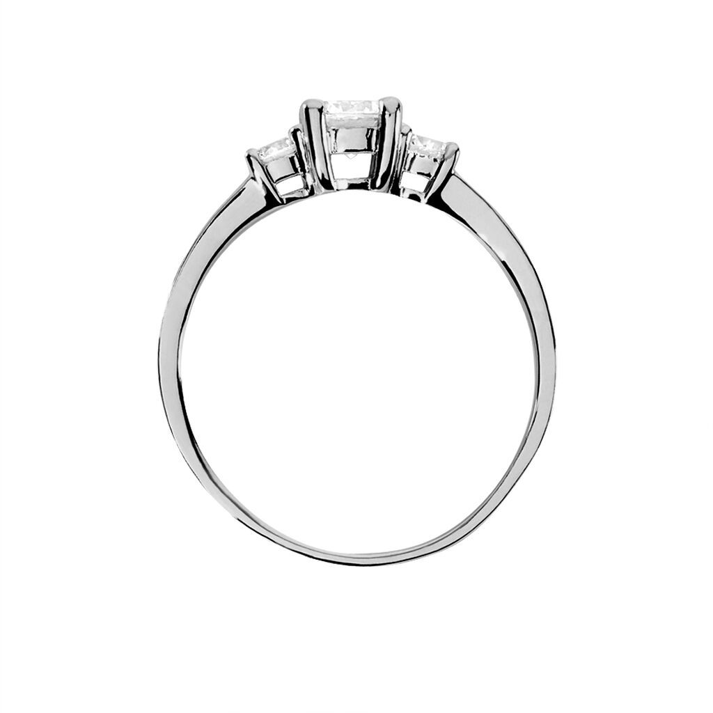 Bague Marie-angelina Argent Blanc Oxyde De Zirconium - Bagues avec pierre Femme | Histoire d’Or