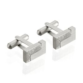 Boutons De Manchette Acier Blanc Julchen - Boutons de manchette Homme | Histoire d’Or