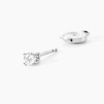 Boucles D'oreilles Puces One Or Jaune Diamants - Clous d'oreilles Femme | Histoire d&rsquo;Or