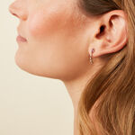 Boucles D'Oreilles Pendantes Jardin Secret Or Jaune Am&eacute;thyste Oxyde De Zirconium - Boucles d'oreilles pendantes Femme | Histoire d&rsquo;Or