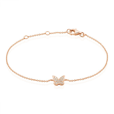 Bracelet Anne-lise Argent Rose Oxyde De Zirconium - Bracelets Femme | Histoire d’Or