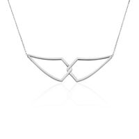 Collier Sautoir Adelind Acier Blanc