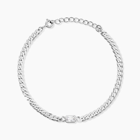 Bracelet Nexus Argent Blanc Oxyde De Zirconium - Bracelets Femme | Histoire d&rsquo;Or