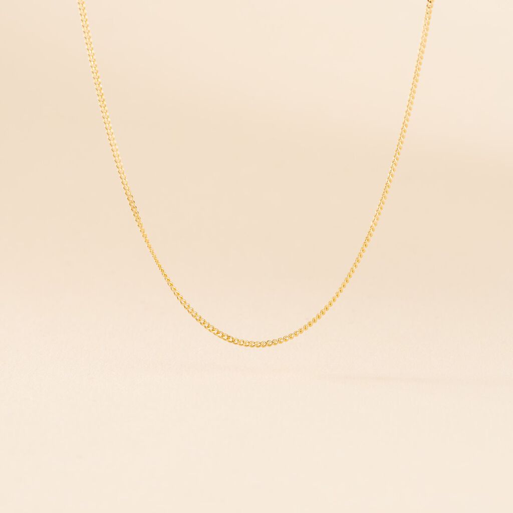 Cha&icirc;ne Irisa Maille Gourmette Or Jaune - Chaines Famille | Histoire d&rsquo;Or