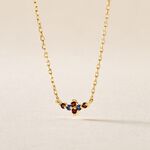 Collier C&eacute;ph&eacute;e Plaqu&eacute; Or Dor&eacute; Pierres De Synth&egrave;ses - Colliers fantaisie Femme | Histoire d&rsquo;Or