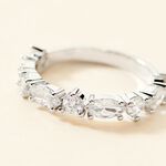 Bague Eclat D'Aurore Argent Blanc Oxyde De Zirconium - Bagues avec pierre Femme | Histoire d&rsquo;Or