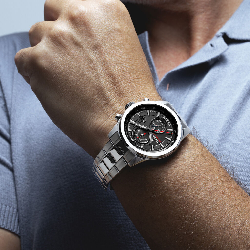 Montre Festina Timeless Chronograph Noir - Montres Homme | Histoire d’Or