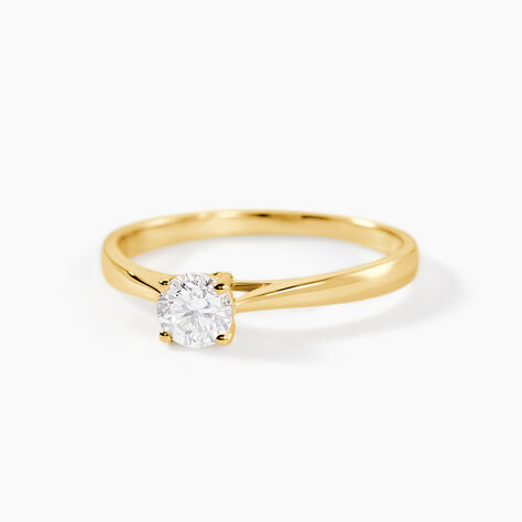 Bague Solitaire One Or Jaune Diamant - Bagues solitaires Femme | Histoire d&rsquo;Or