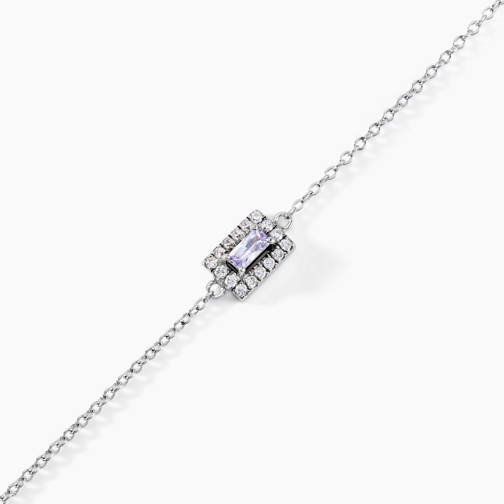 Bracelet Laurine Argent Blanc Oxyde De Zirconium - Bracelets Femme | Histoire d’Or