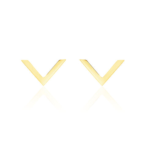 Boucles D'oreilles Puces Ella Or Jaune - Clous d'oreilles Femme | Histoire d’Or