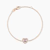 Bracelet Suzon Argent Rose Oxyde De Zirconium